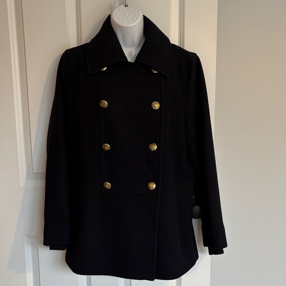 Banana Republic Dark Navy Peacoat with Gold Buttons